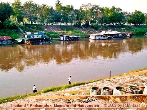 Phitsanulok - Phitsanulok - Hausboote auf dem Maenam