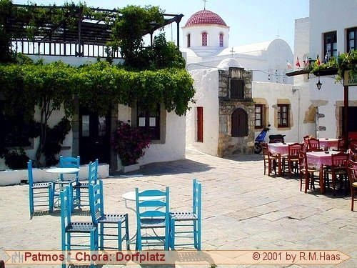 Dorfplatz in der Chora